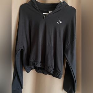 GYMSHARK CROP HALF ZIP SWEATSHIRT